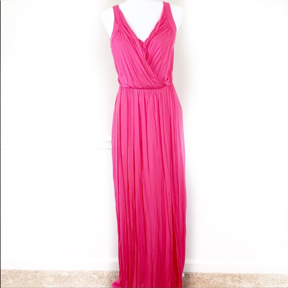 BCBG MAX AZRIA Long Pink Dress sz M